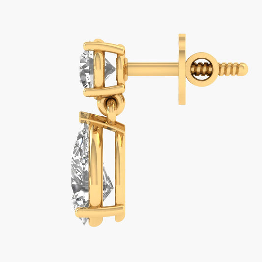 Empire Circles Diamond Earrings