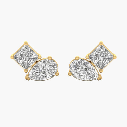 Toi-et-Moi Diamond Earrings