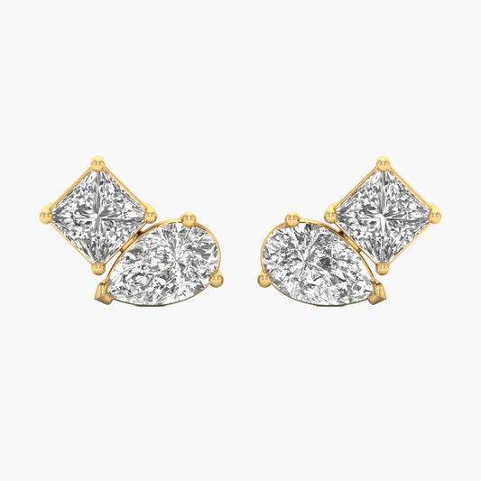 Toi-et-Moi Diamond Earrings