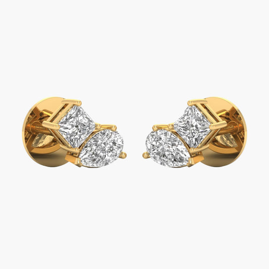 Toi-et-Moi Diamond Earrings