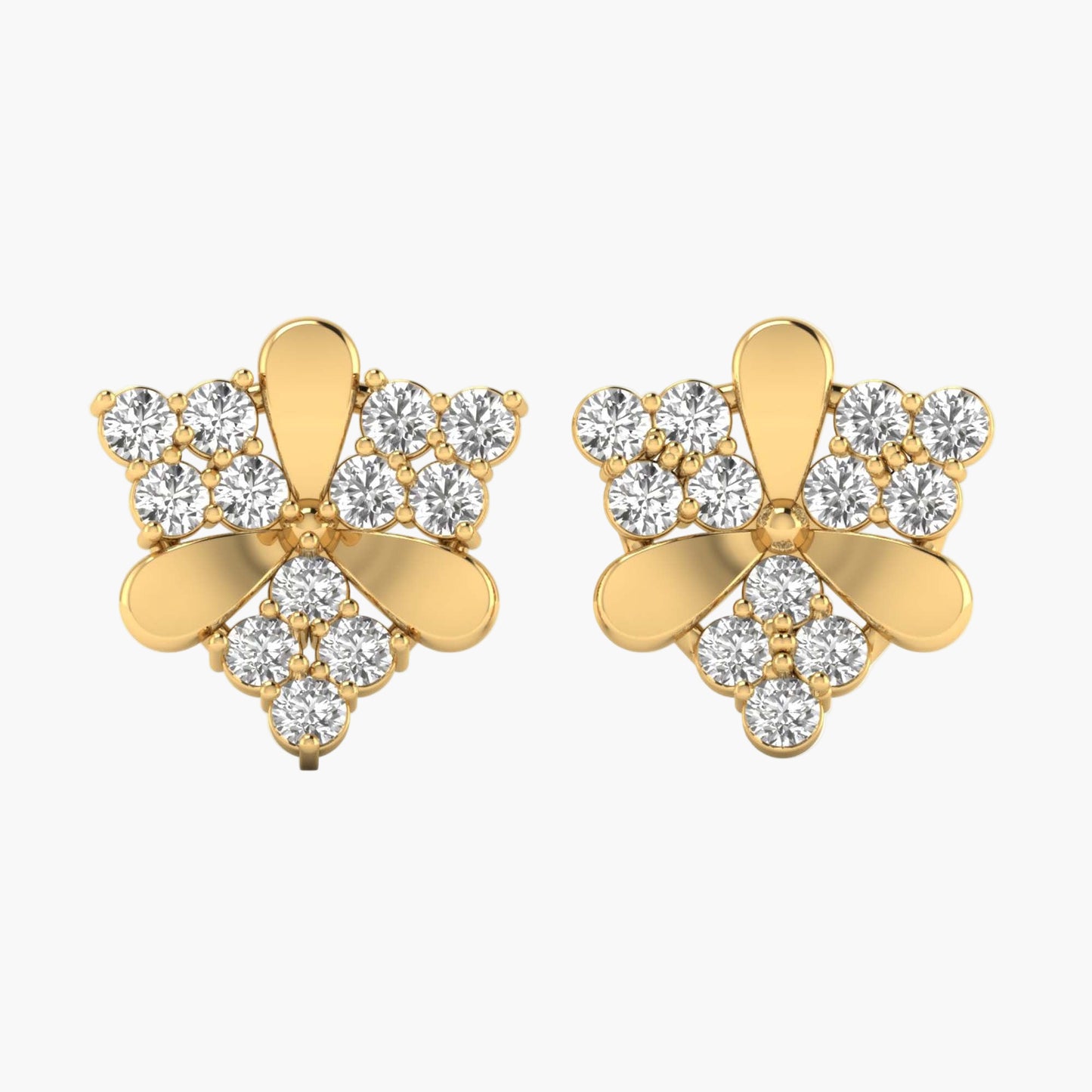 Power Blossom Diamond Earrings