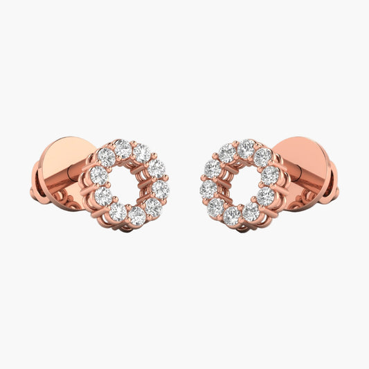 Circle of Grace Diamond Earrings