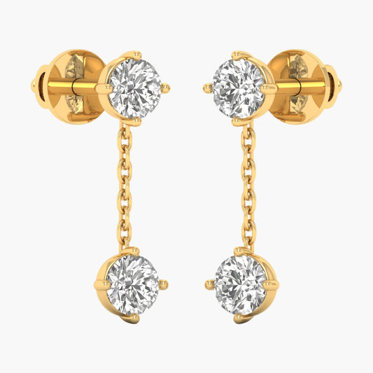 Moonlight Drizzle Diamond Earrings