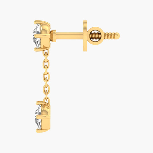 Moonlight Drizzle Diamond Earrings