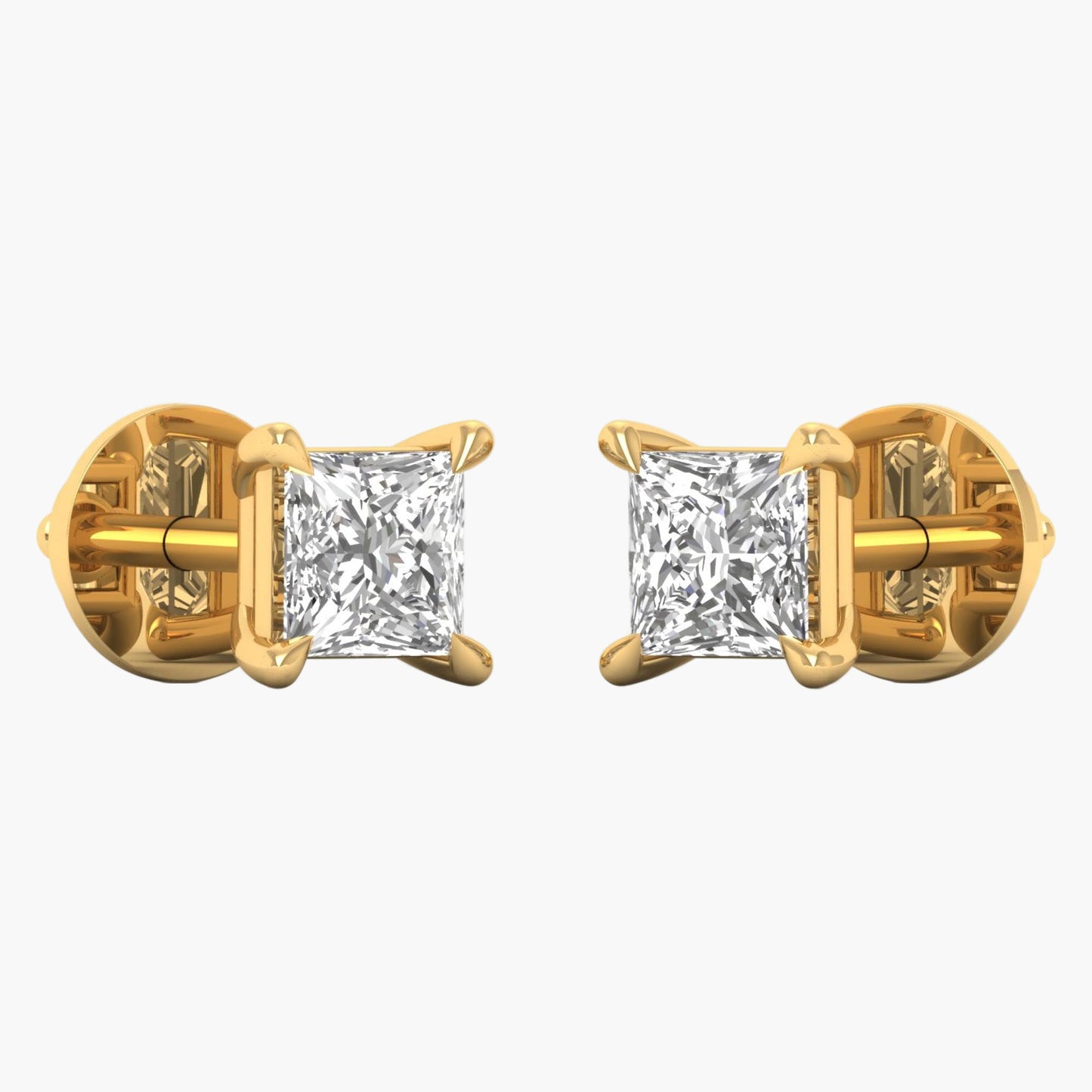 Pongs Square Diamond Earrings