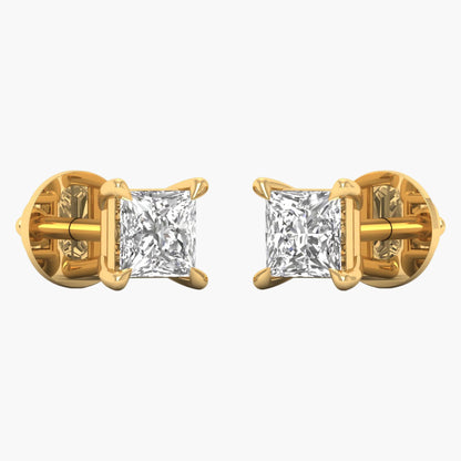 Pongs Square Diamond Earrings