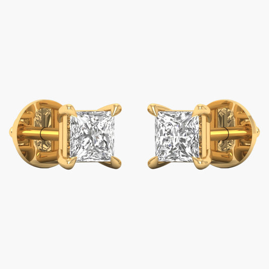 Pongs Square Diamond Earrings