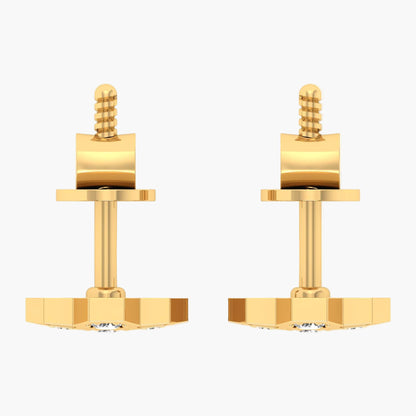 Honeycomb Diamond Earrings