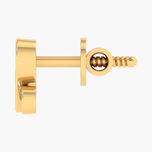 Duo Loop Edge Diamond Earrings