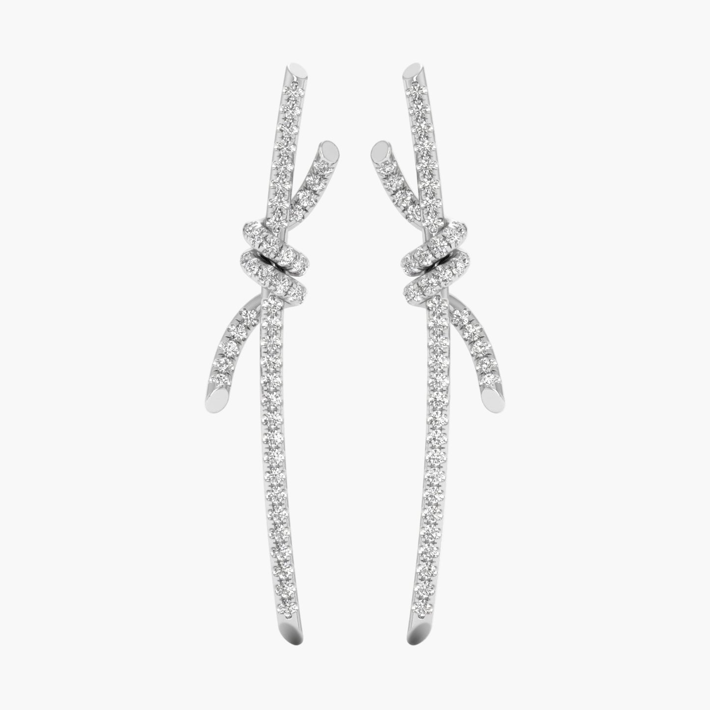 Blame Me Knot Diamond Earrings