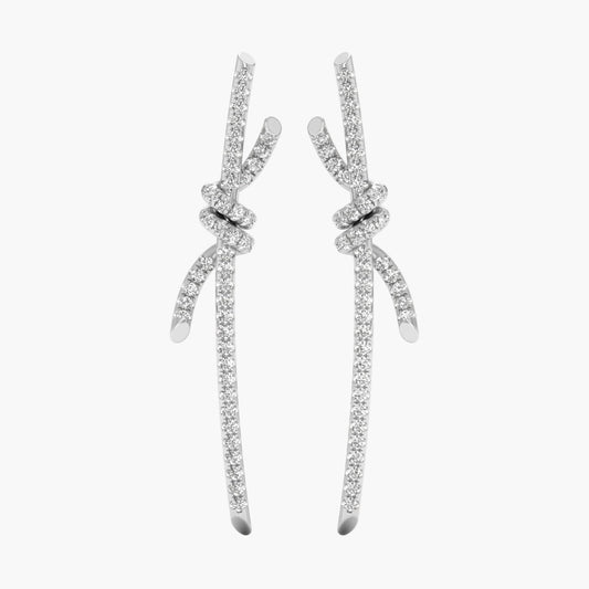 Blame Me Knot Diamond Earrings