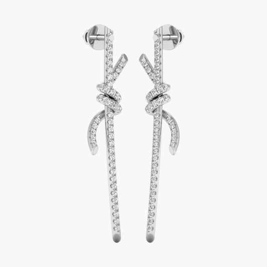 Blame Me Knot Diamond Earrings