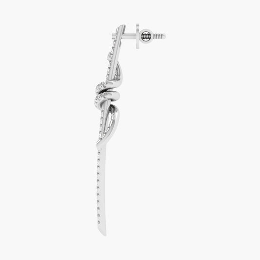 Blame Me Knot Diamond Earrings