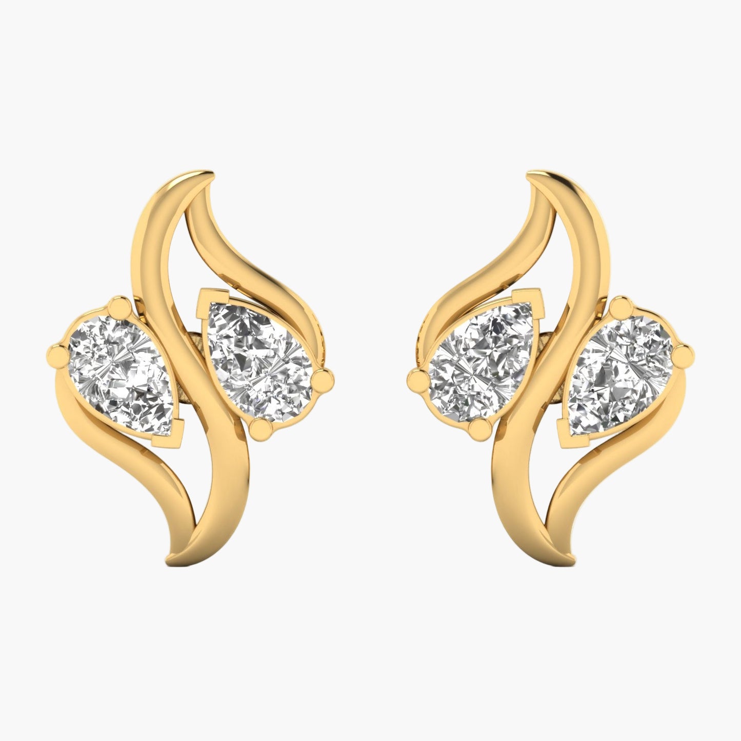Flawless Twirl Diamond Earrings