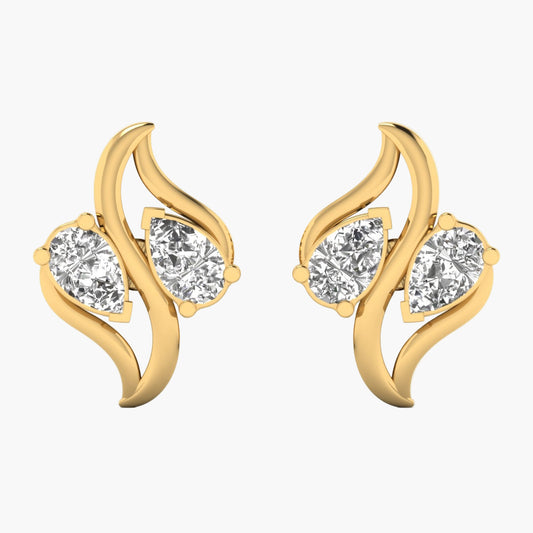 Flawless Twirl Diamond Earrings