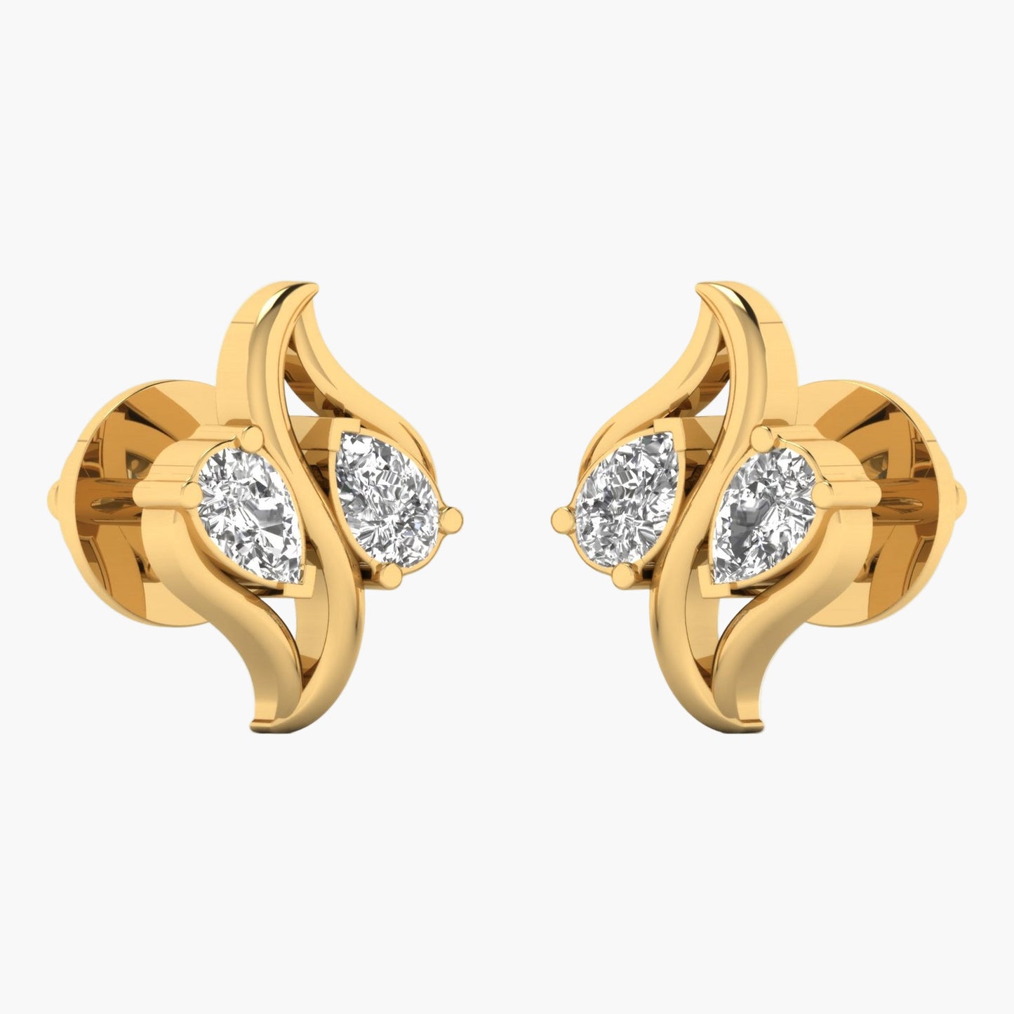 Flawless Twirl Diamond Earrings