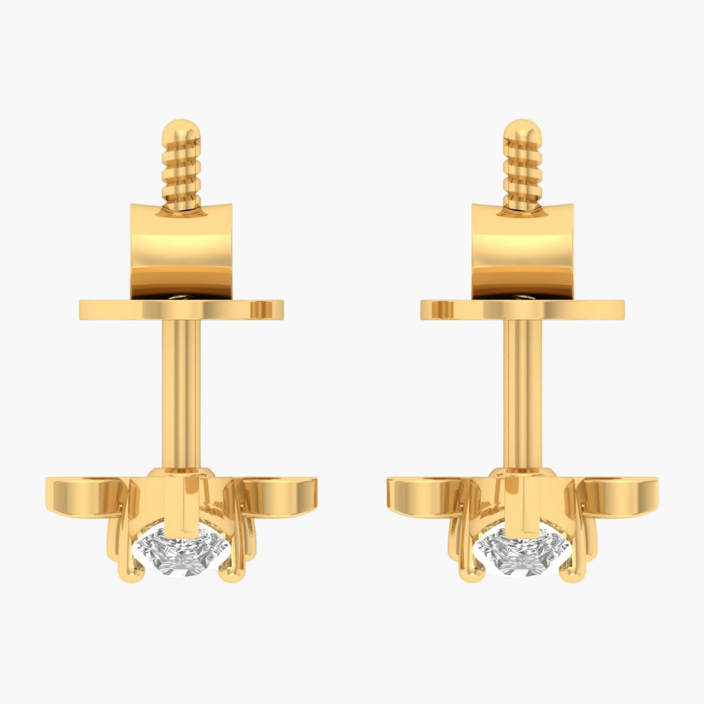 Peplum Diya Diamond Earrings