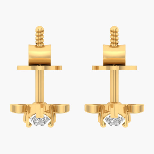 Peplum Diya Diamond Earrings