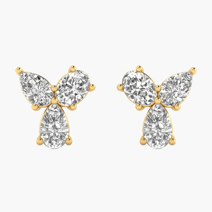 TriFusion Diamond Earrings