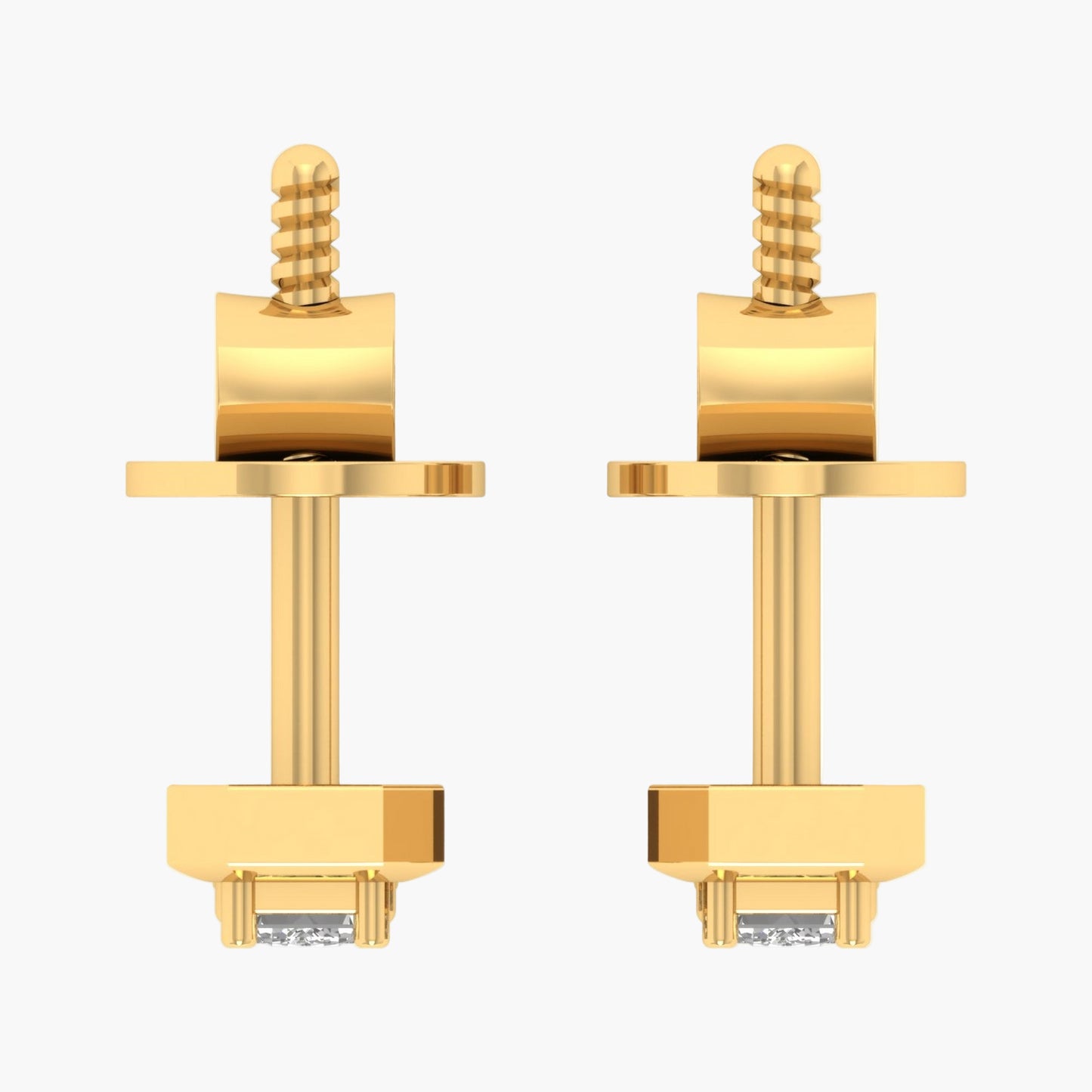 Geometric Shimmer Diamond Earrings