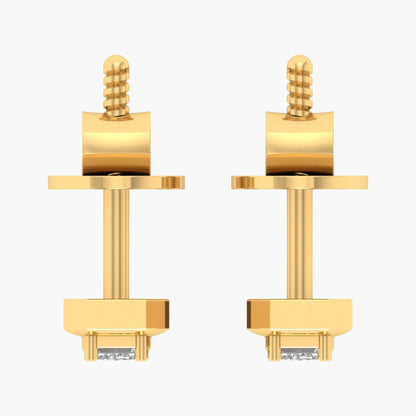 Geometric Shimmer Diamond Earrings