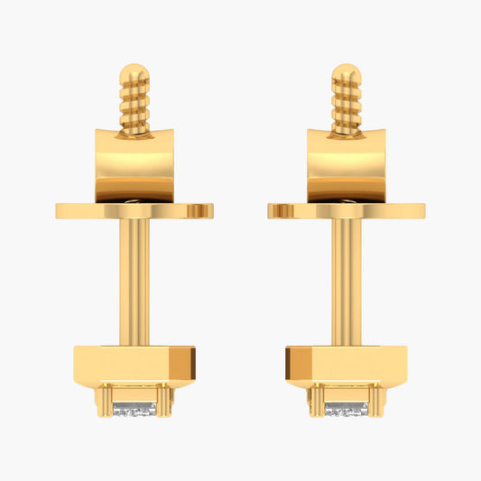 Geometric Shimmer Diamond Earrings