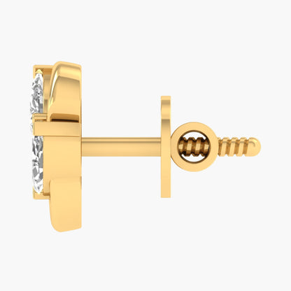 Knot Link Diamond Earrings