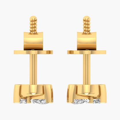 Knot Link Diamond Earrings