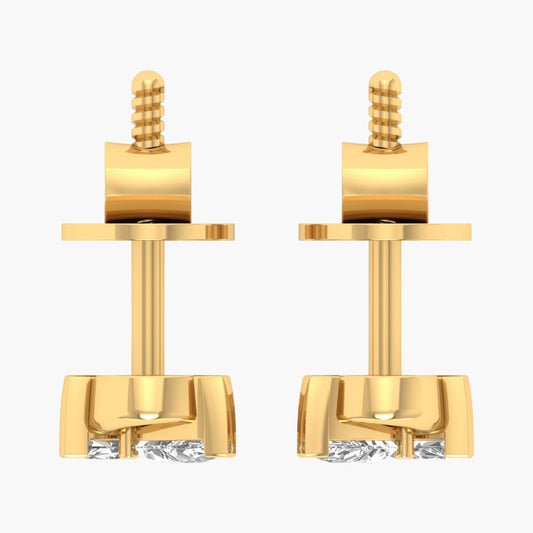 Knot Link Diamond Earrings