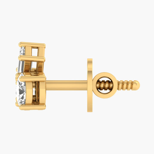 Together in Form Diamond Earrings