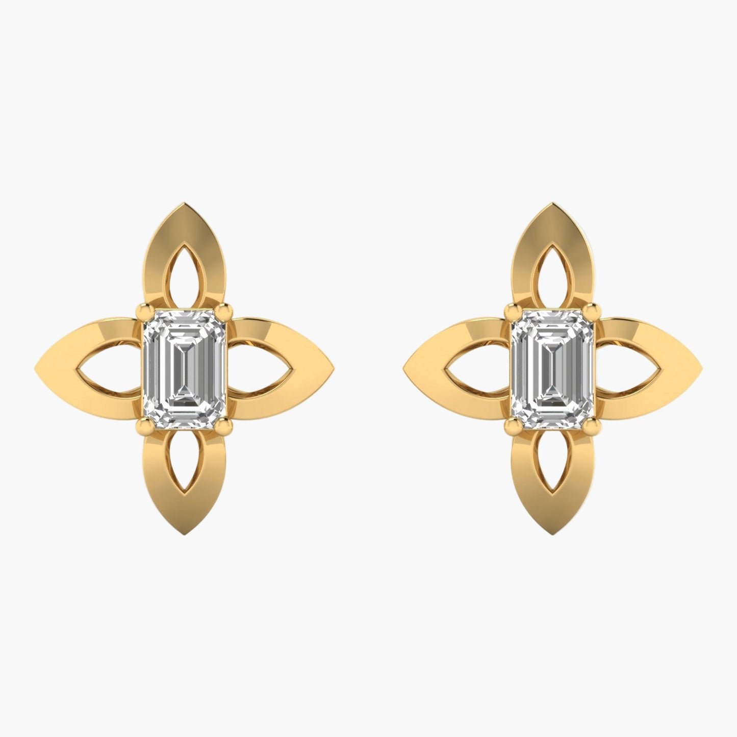 Snowflake Diamond Earrings