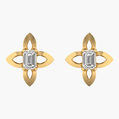 Snowflake Diamond Earrings