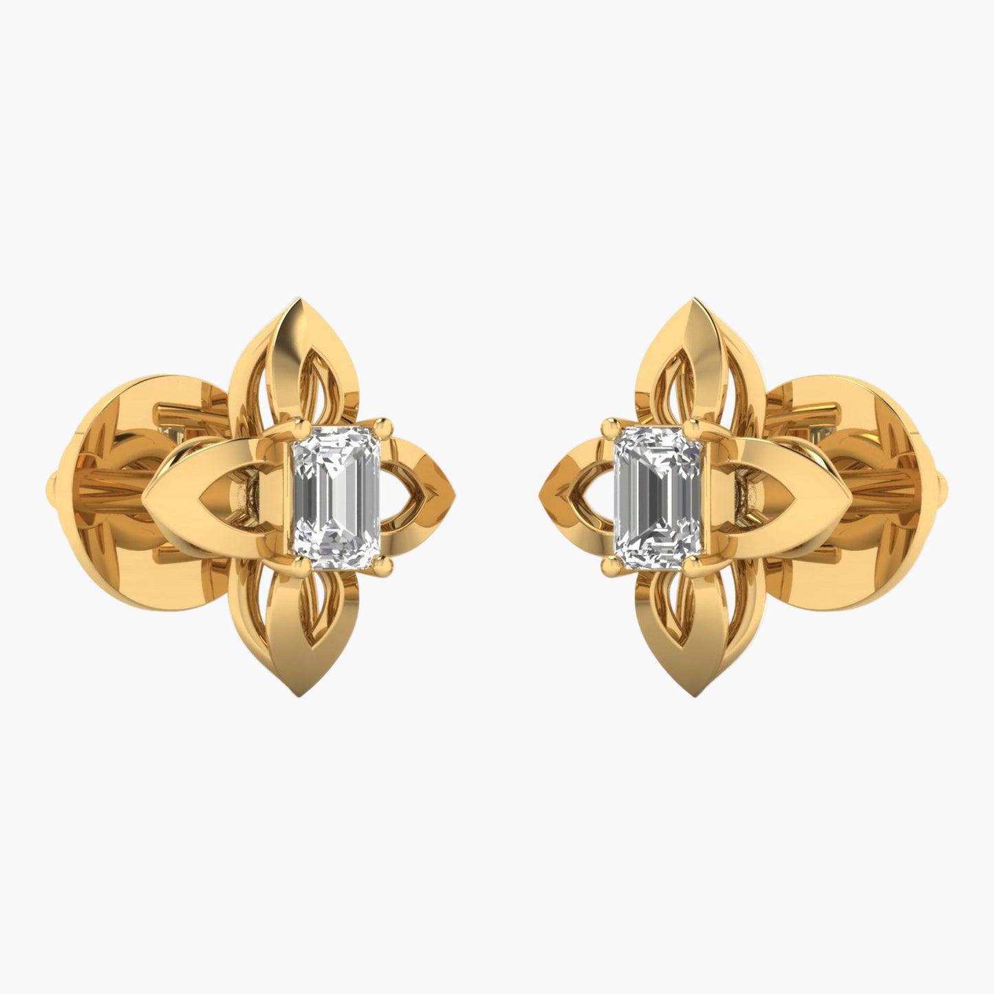 Snowflake Diamond Earrings