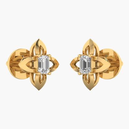 Snowflake Diamond Earrings