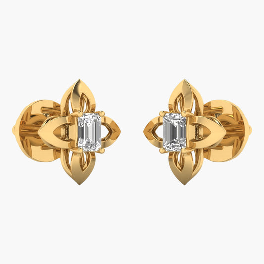 Snowflake Diamond Earrings