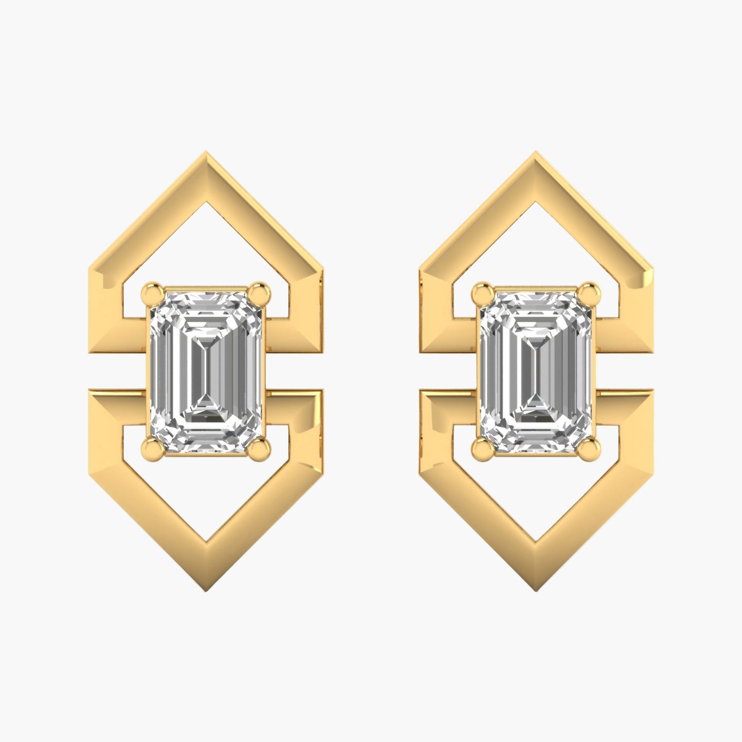 Orris Arcs Diamond Earrings