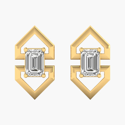 Orris Arcs Diamond Earrings