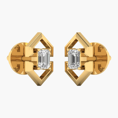 Orris Arcs Diamond Earrings