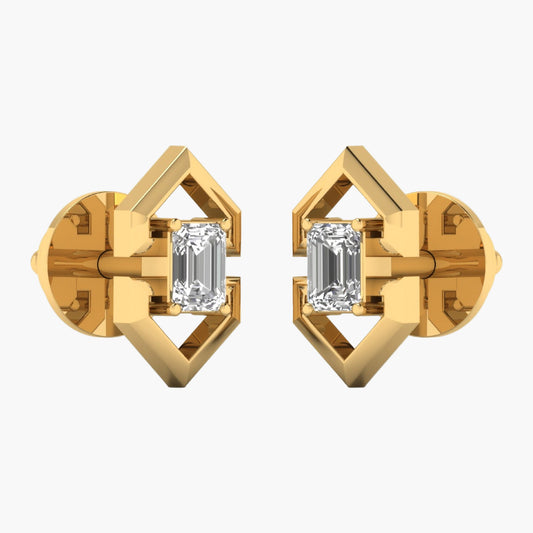 Orris Arcs Diamond Earrings