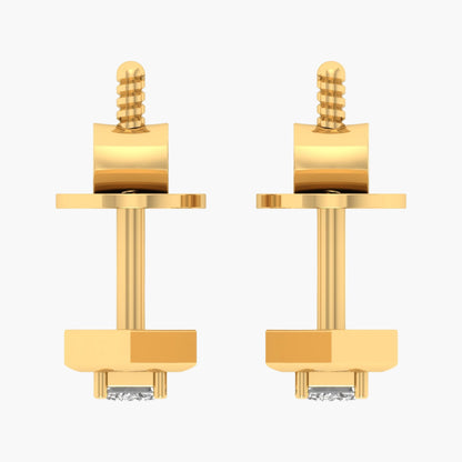 Orris Arcs Diamond Earrings