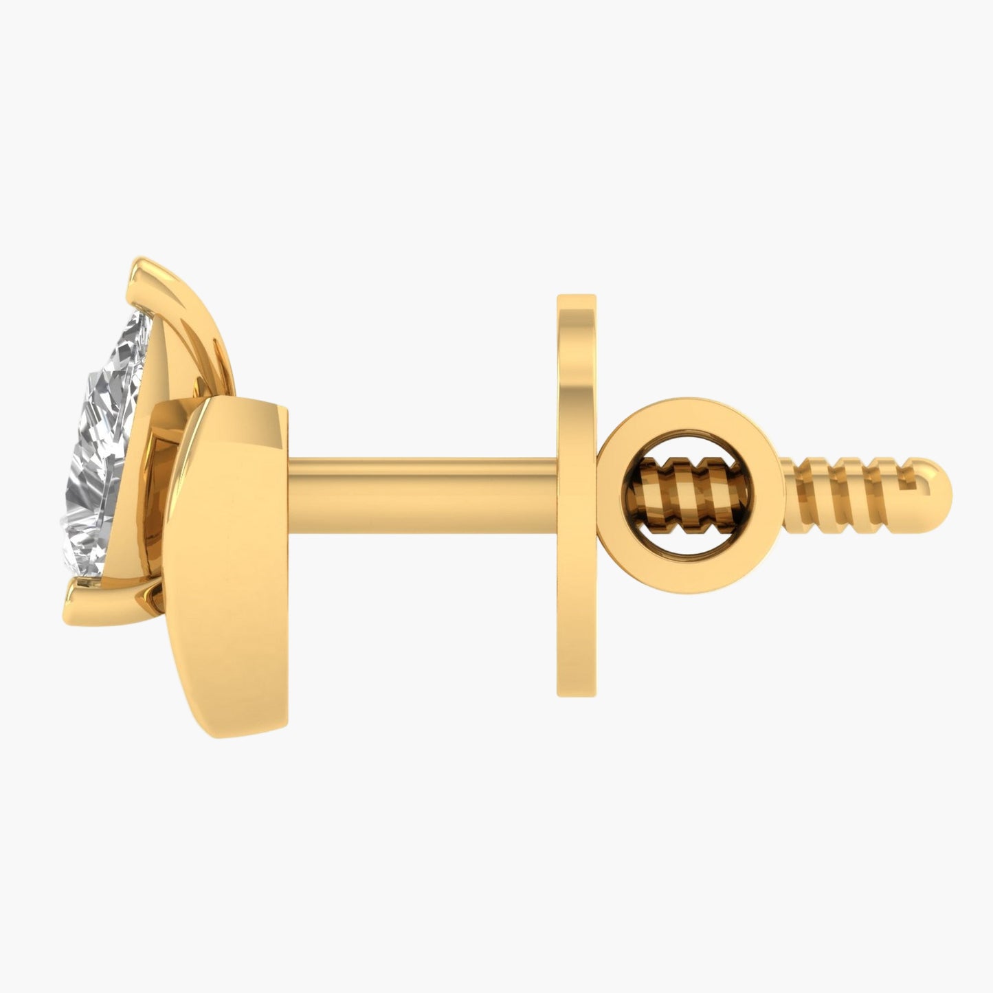 Solitairship Pear Diamond Earrings