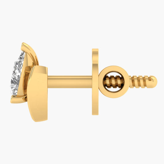 Solitairship Pear Diamond Earrings