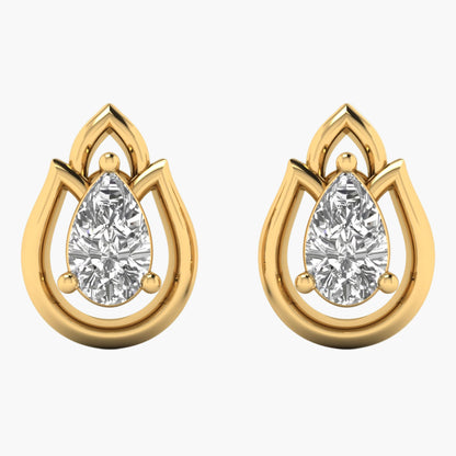 Forest Raindrop Diamond Earrings
