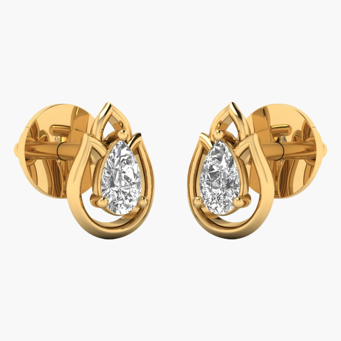 Forest Raindrop Diamond Earrings