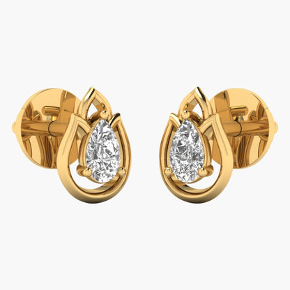 Forest Raindrop Diamond Earrings