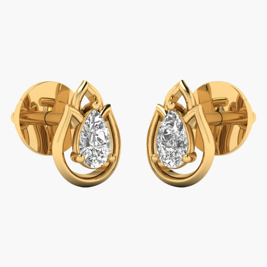 Forest Raindrop Diamond Earrings