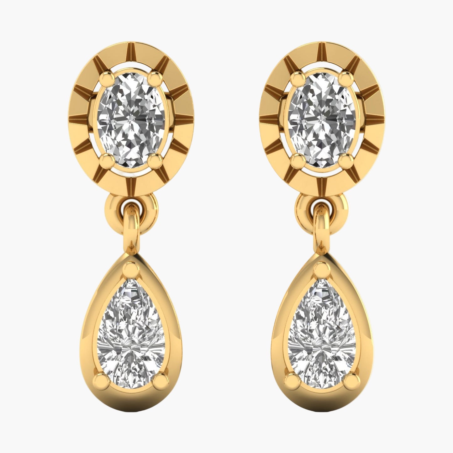Captivating Drop Diamond Earrings