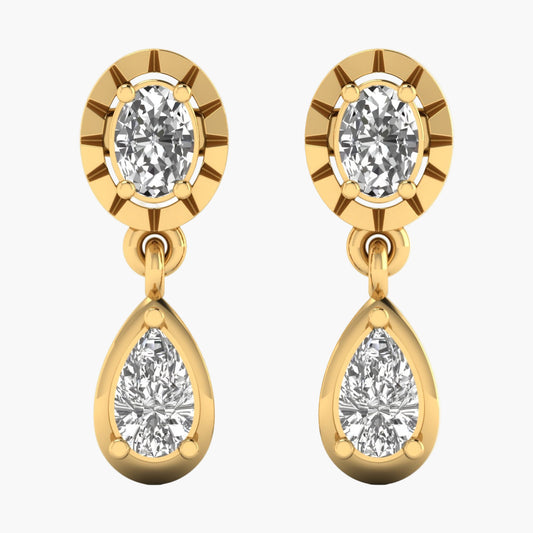 Captivating Drop Diamond Earrings