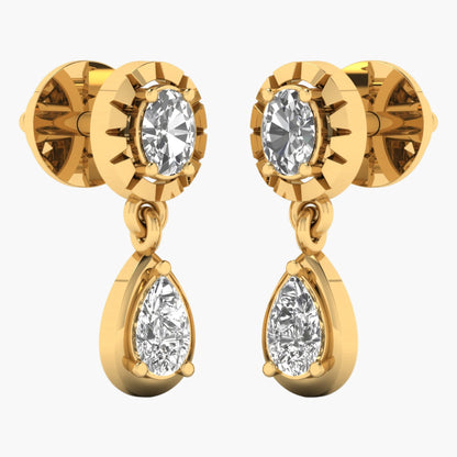 Captivating Drop Diamond Earrings