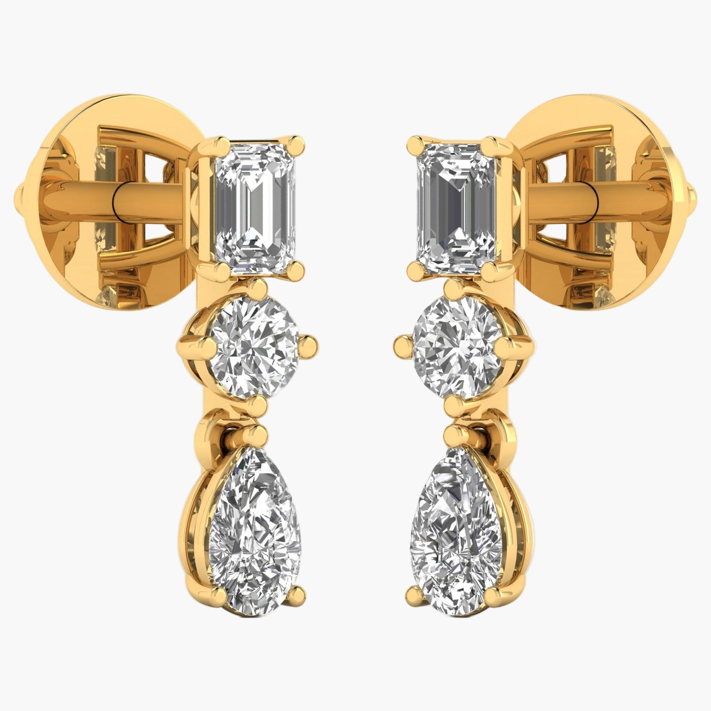 Sparkle Stream Diamond Earrings